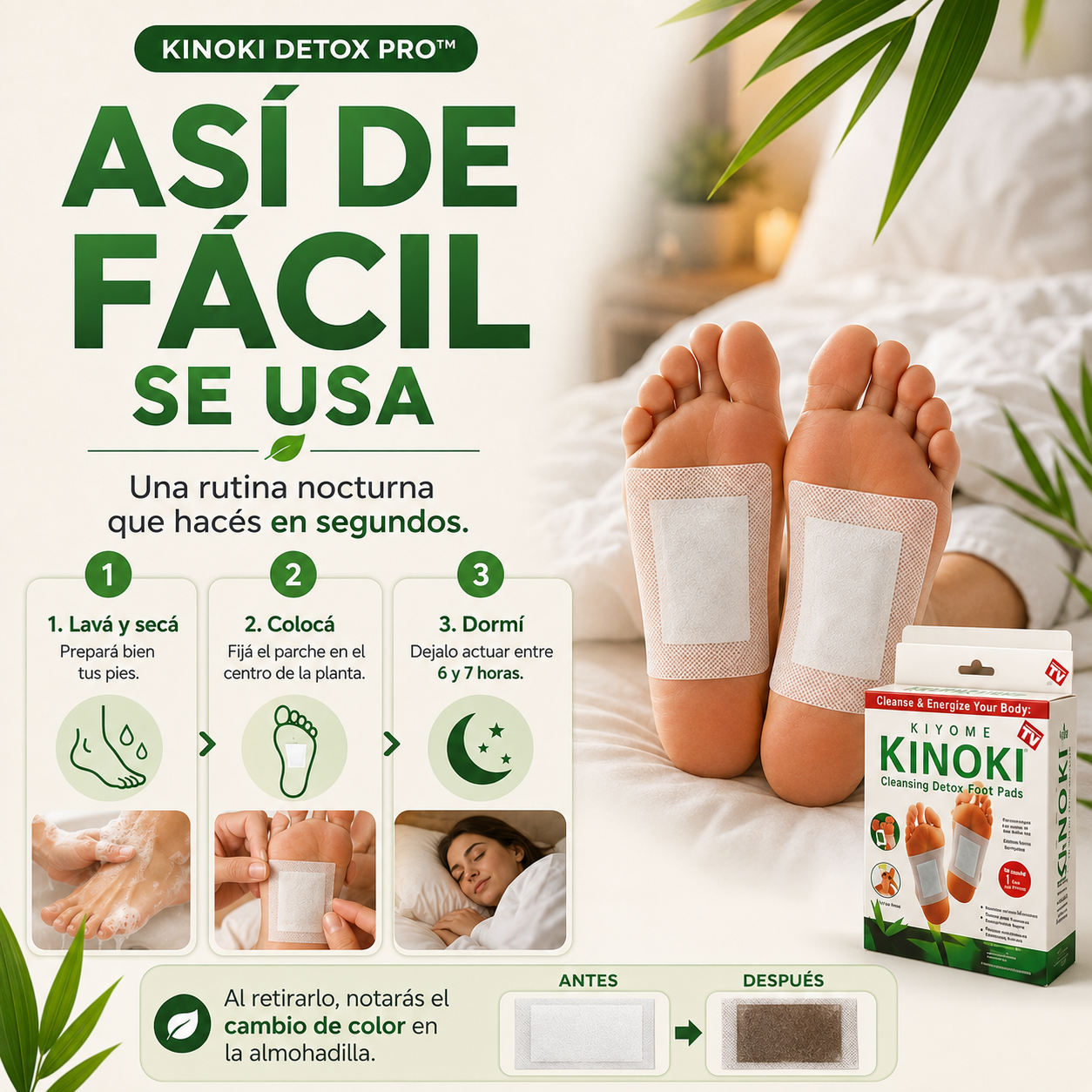 Kinoki Detox Pro - Compre 10 y Llevate 50 | Últimas Unidades